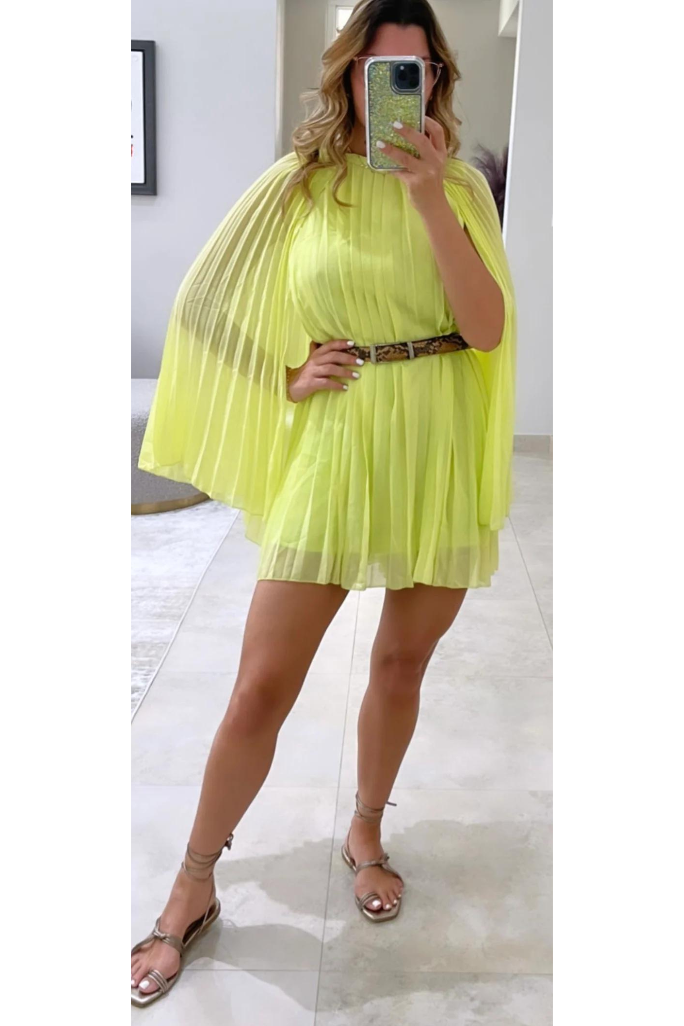 lime chiffon dress Women's Lime Chiffon Scarf Detail Bandeau Ruched Maxi Dress