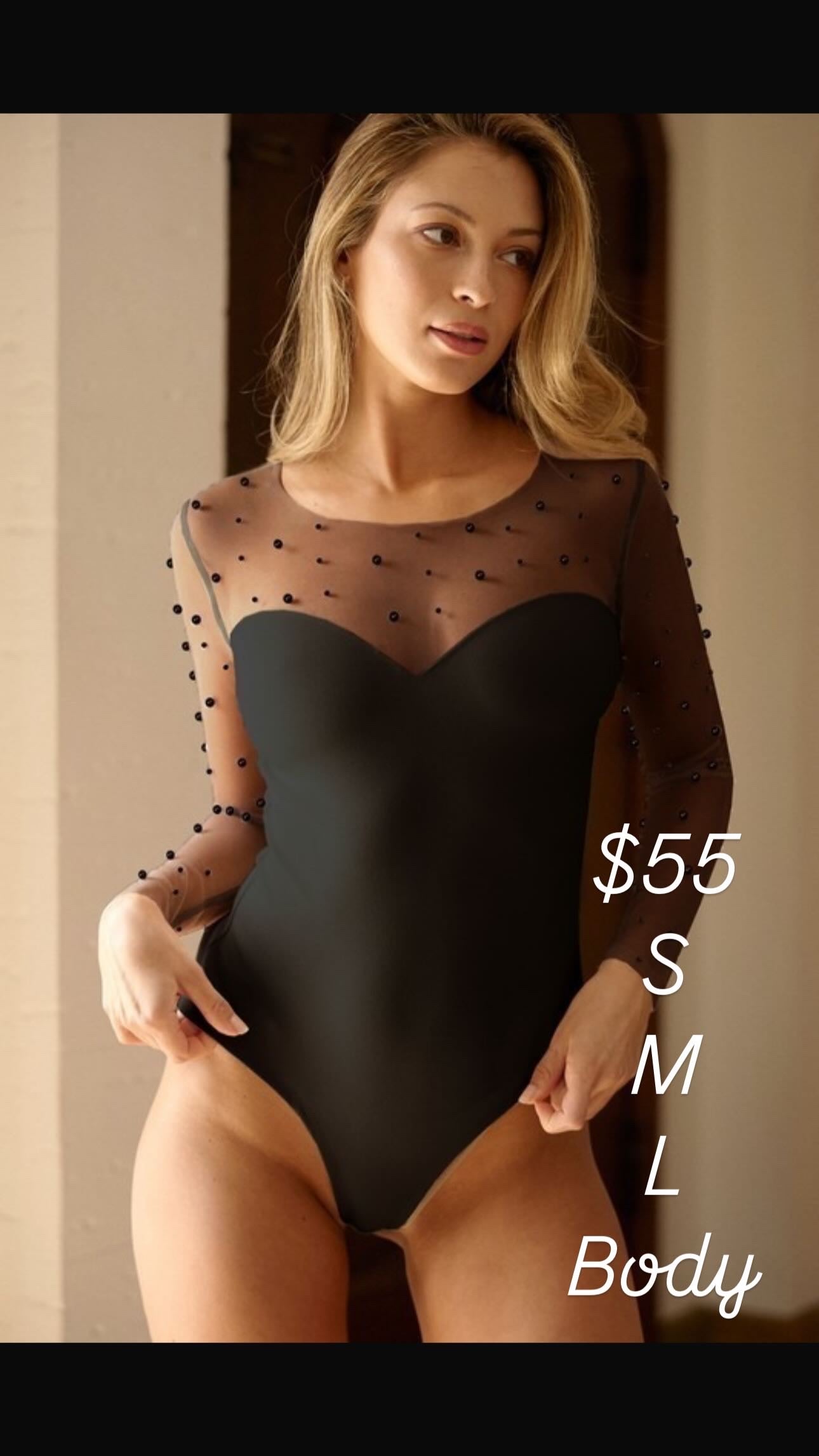 Sheer bodysuit-block