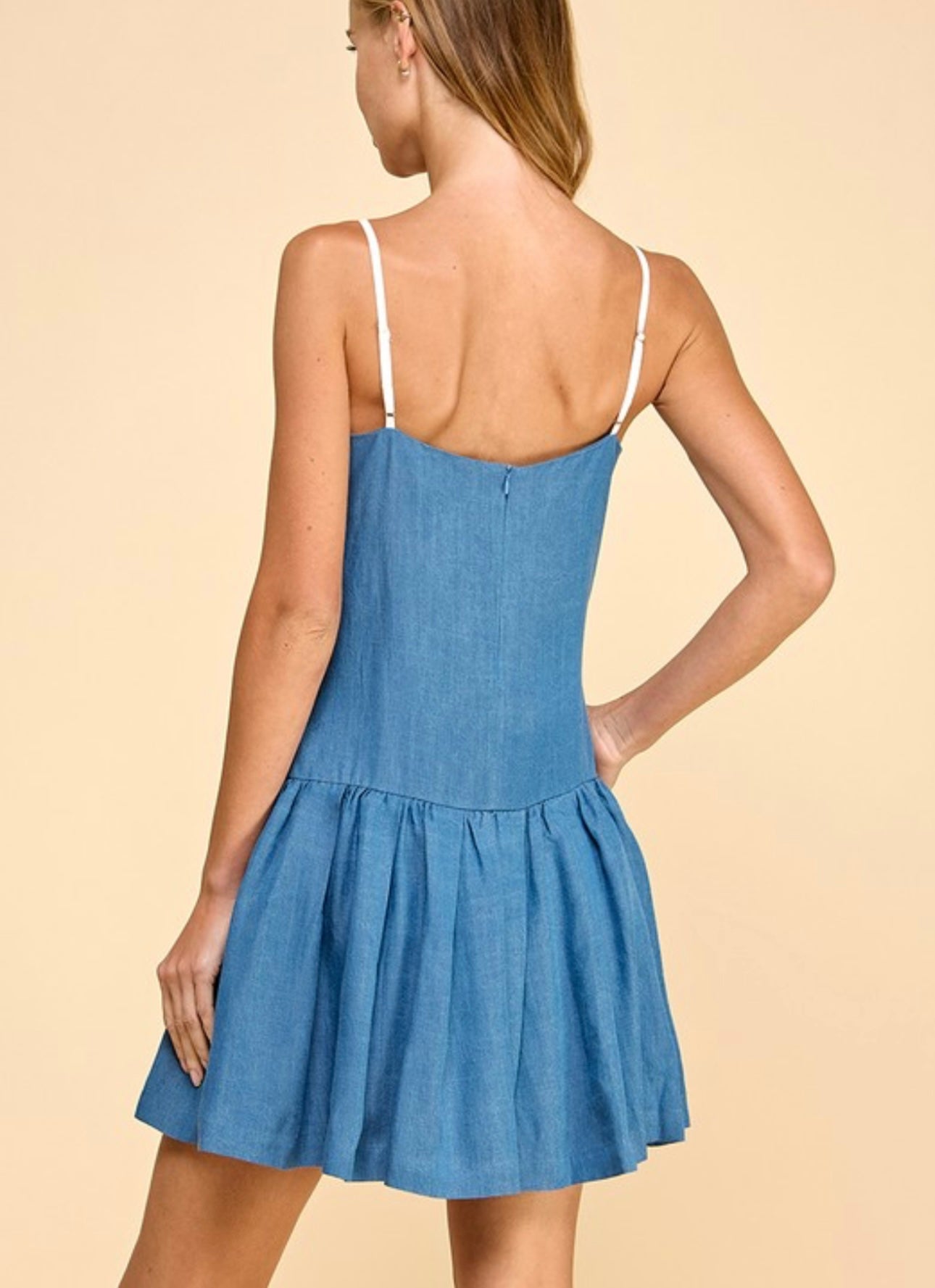 White stitch dress