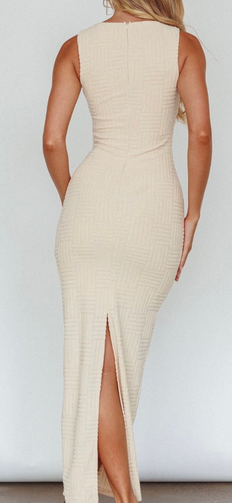 Textured Maxi Dress-sale no returns