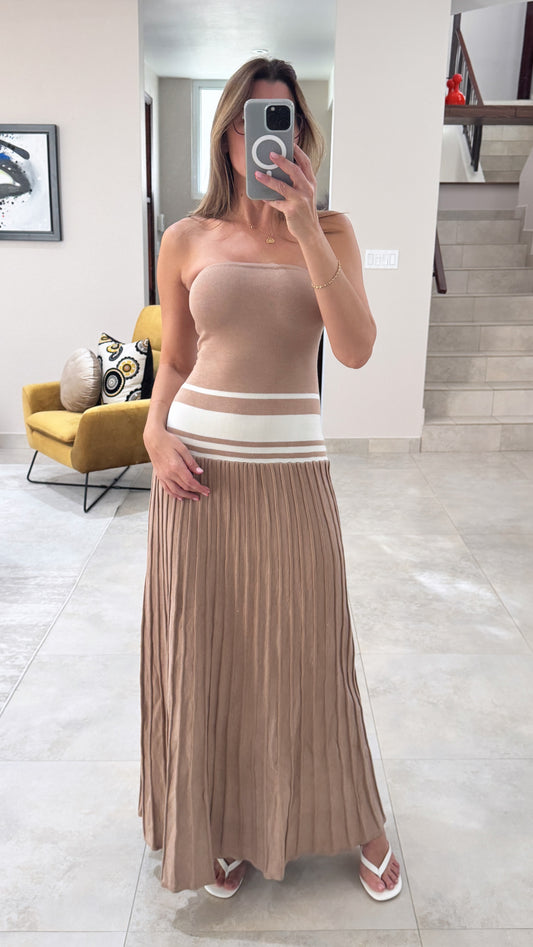 Amis strapless dress