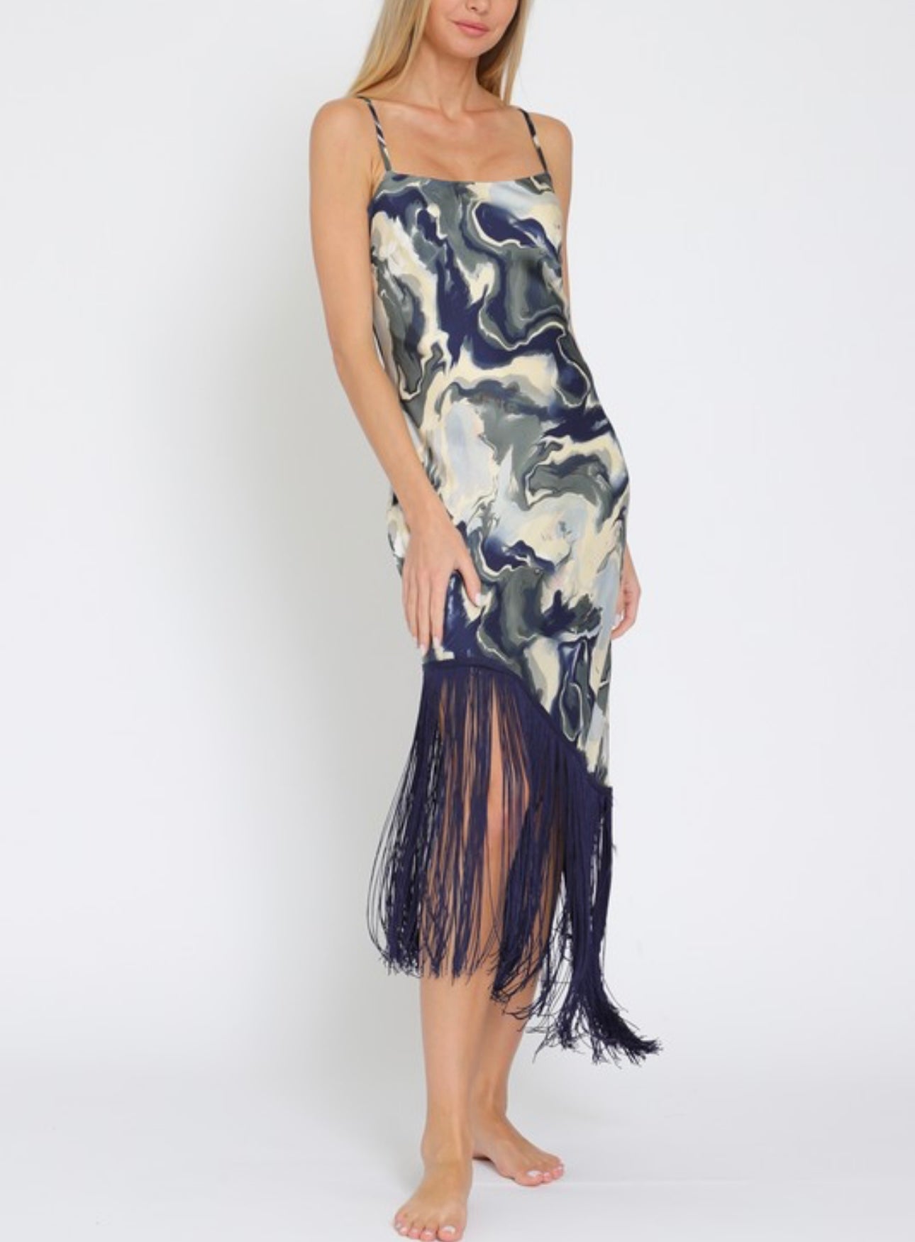 Tassel resort midi dress