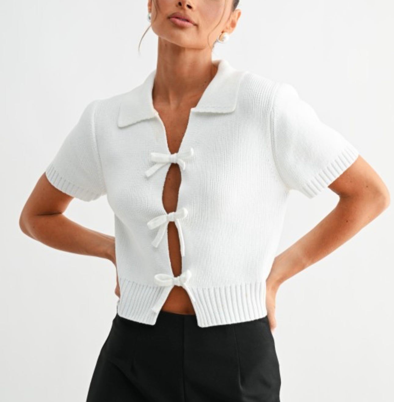 Preppy knit top
