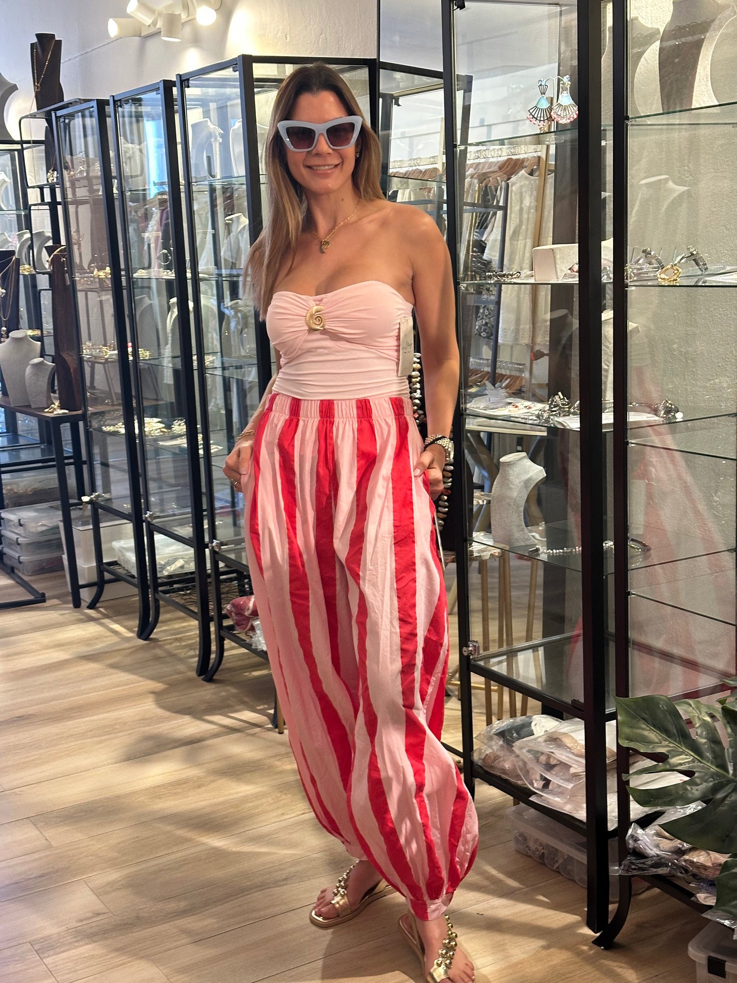 Caracol strapless top