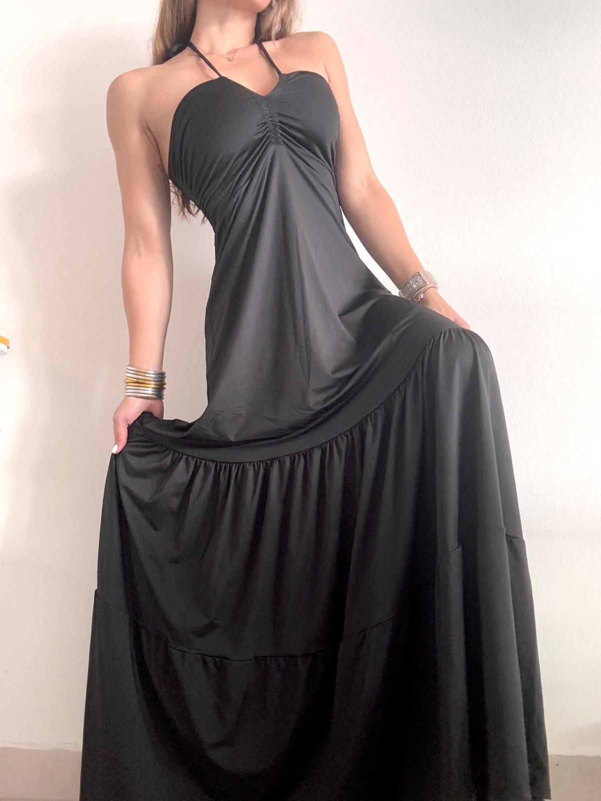 Sophia licra set-black