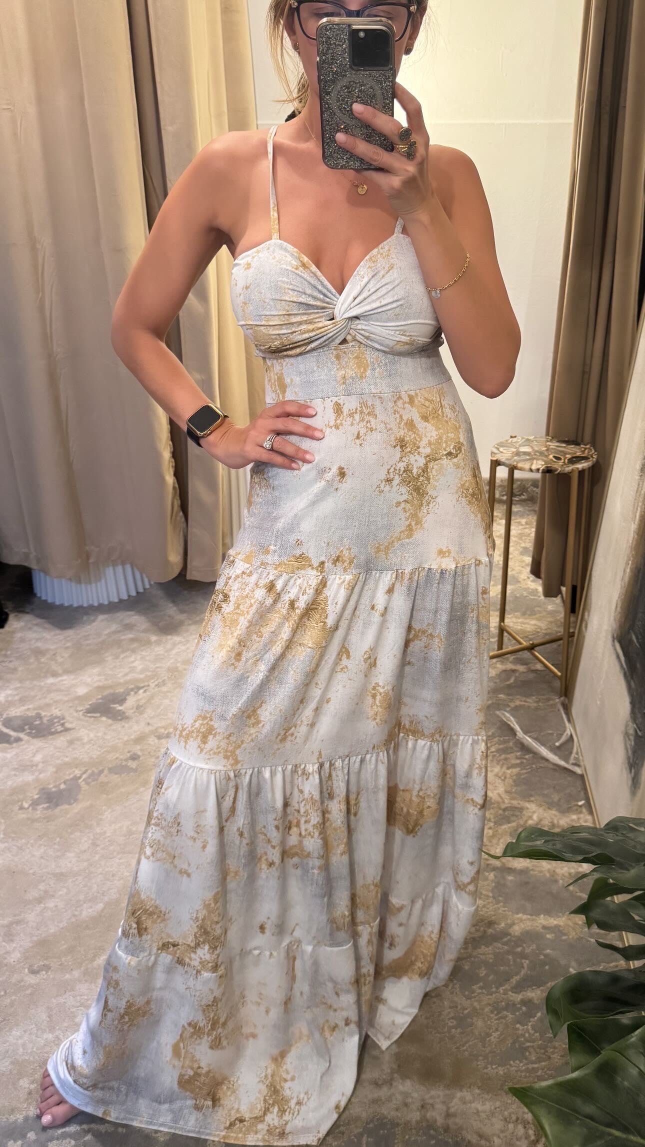 Snake licra dress one size