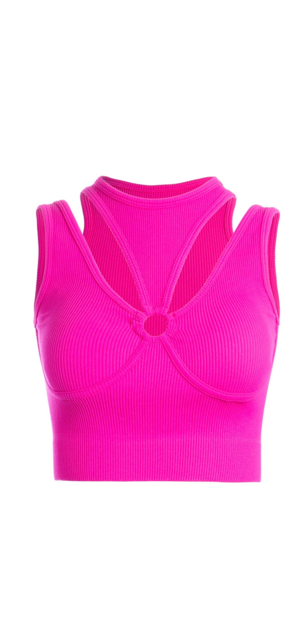 Fuschia crop top