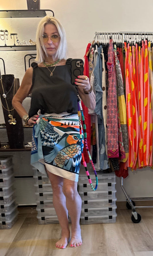 Tucan short pareo skirt