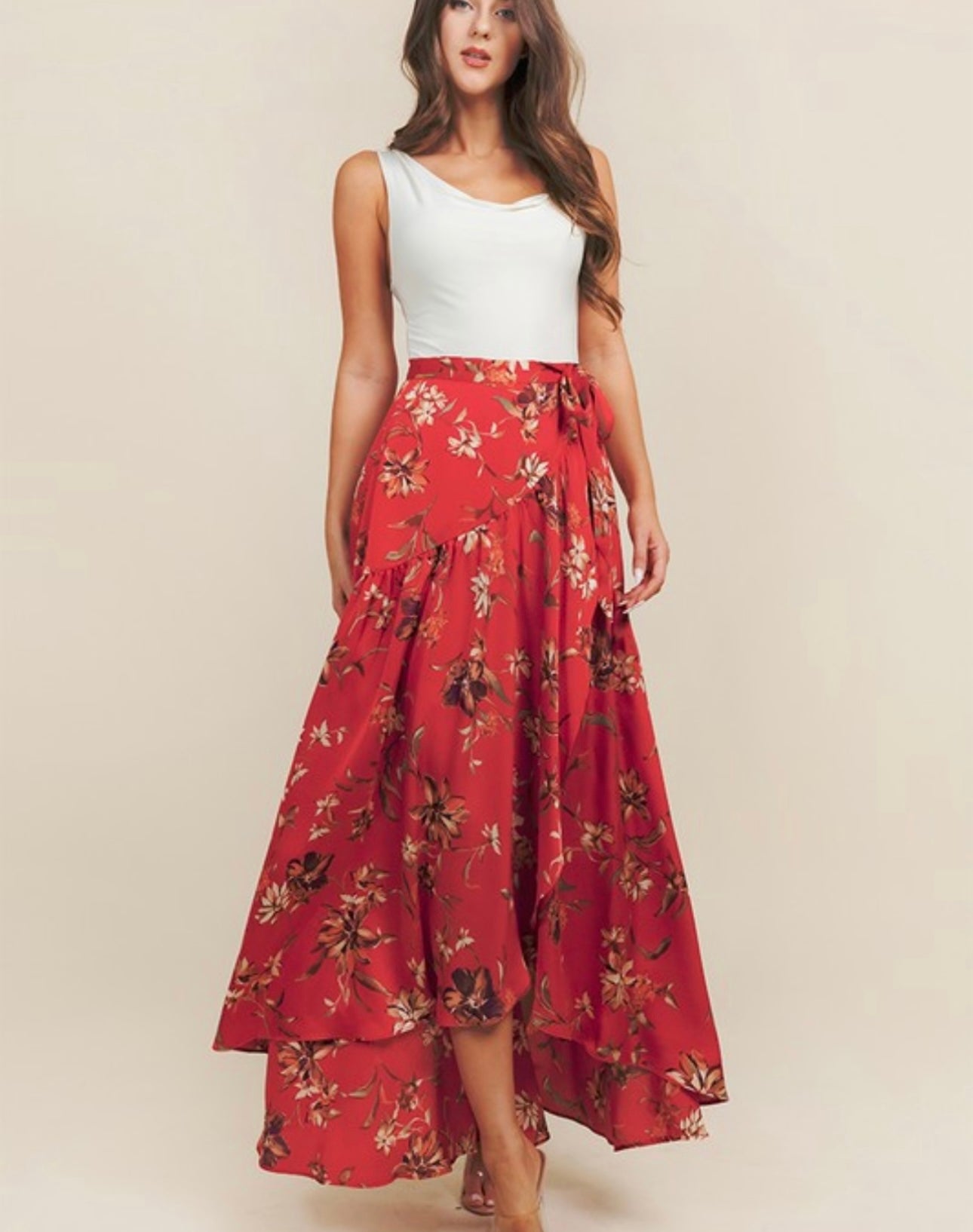 Oriental Wraparound Skirt