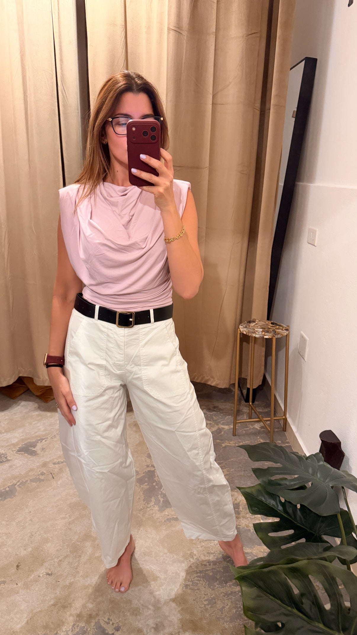 Barrel pant with belt-5 colors PRE-ORDER