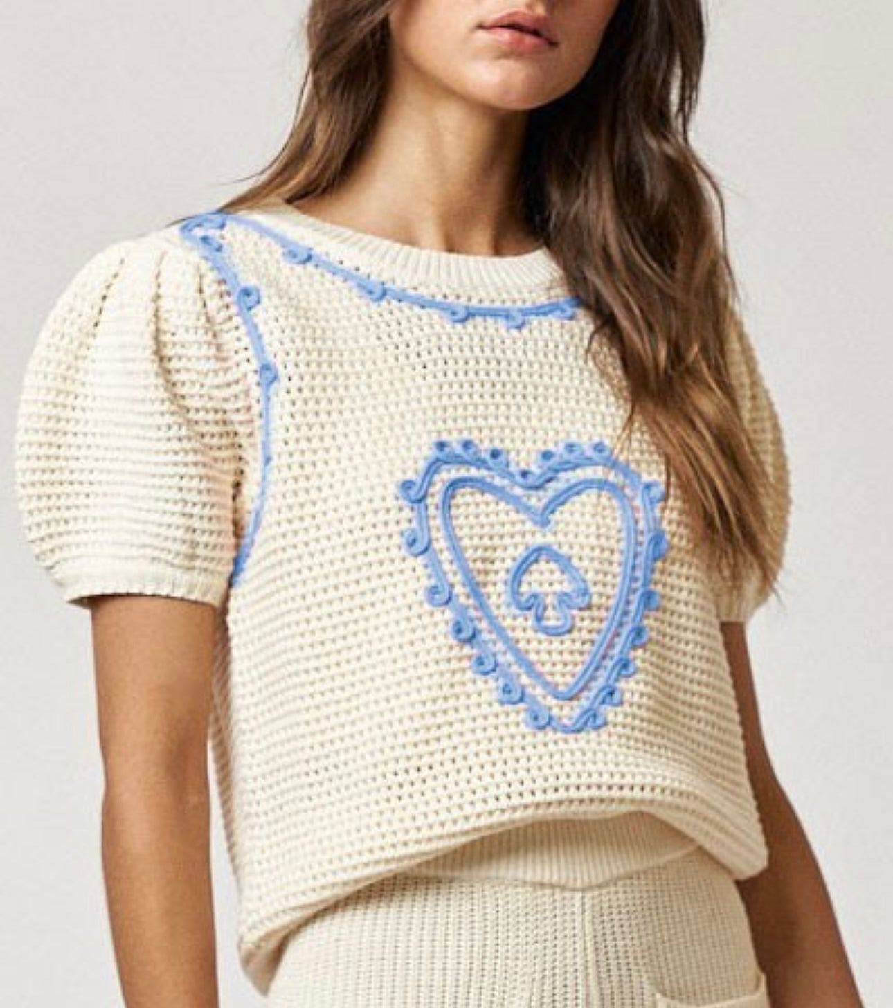 Puff sweater top