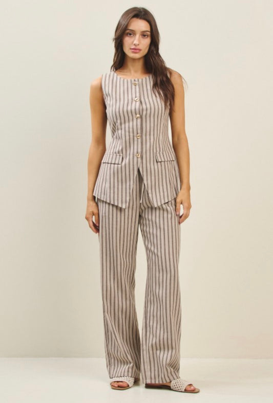 Stripe vest set