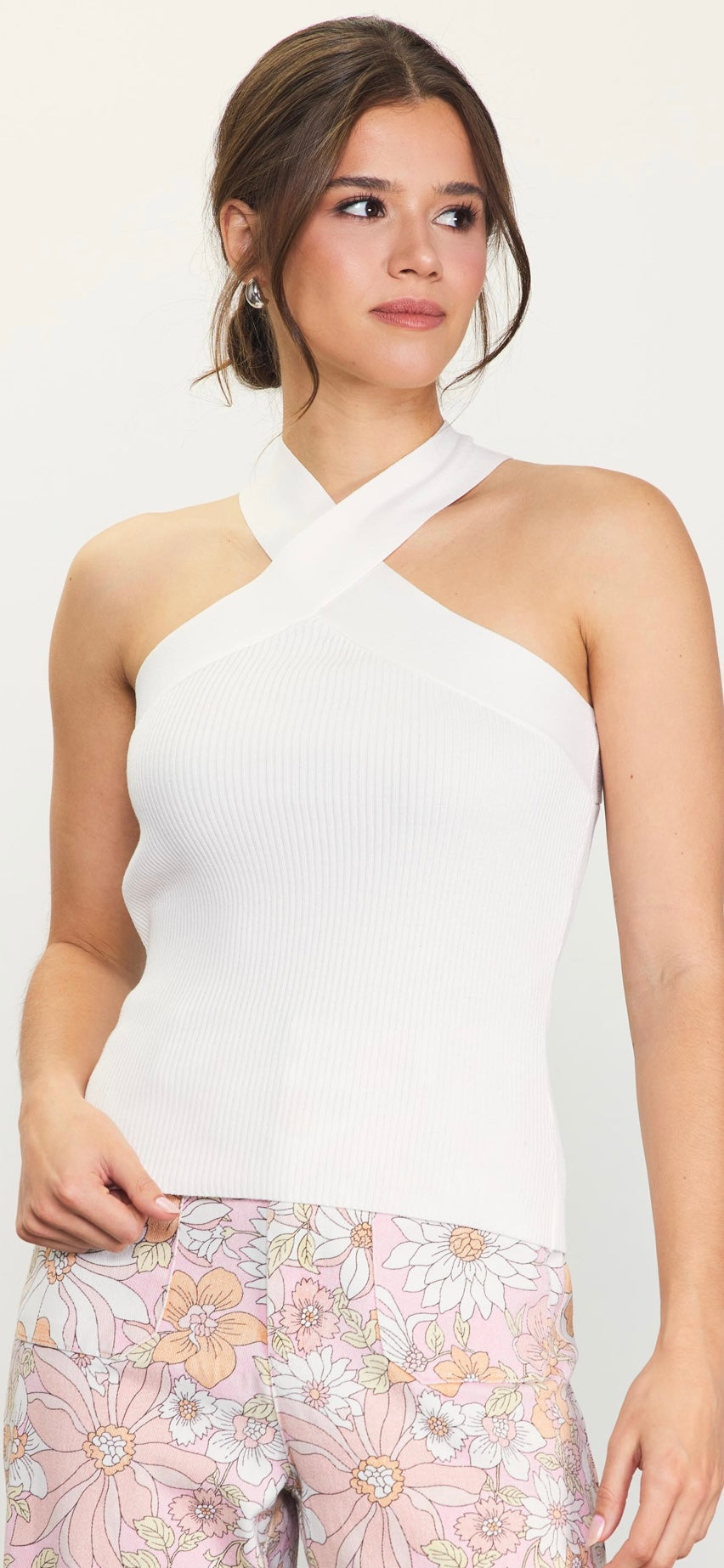 Criss-Cross Top-white