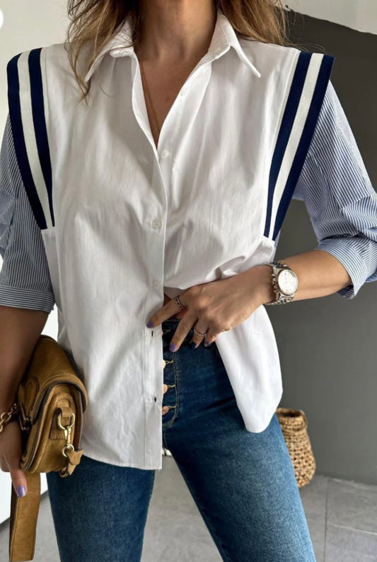 Oversize Striped Blouse