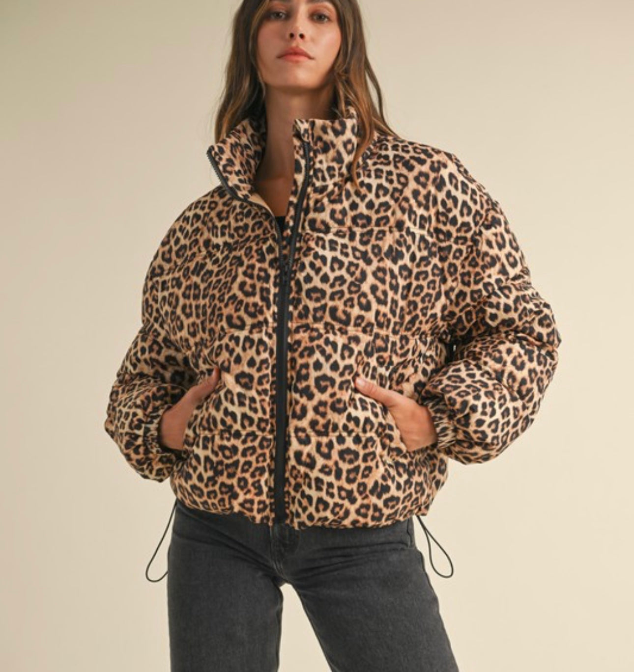 Leopard padded jacket (Pre-order)