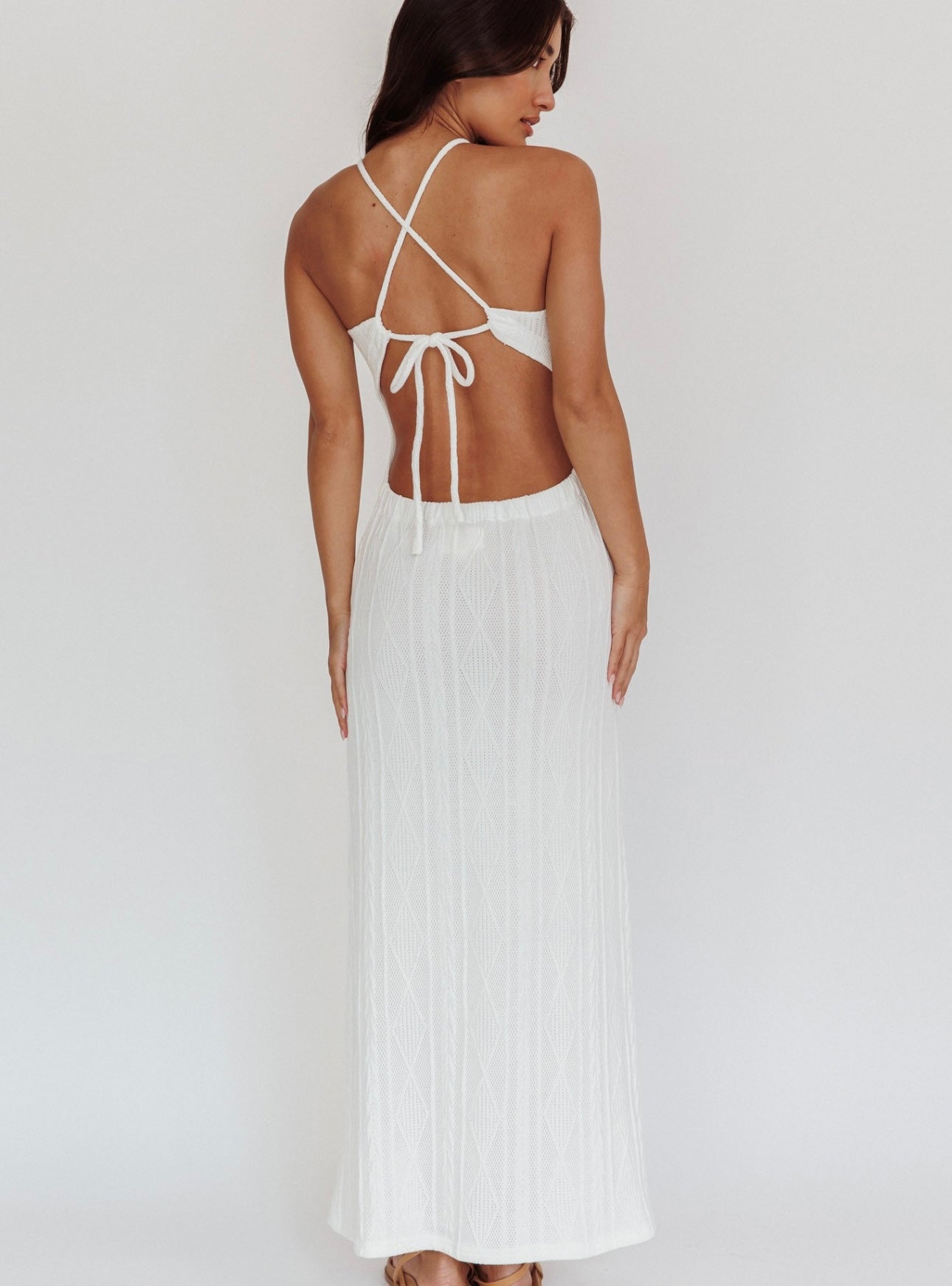 Halter maxi dress