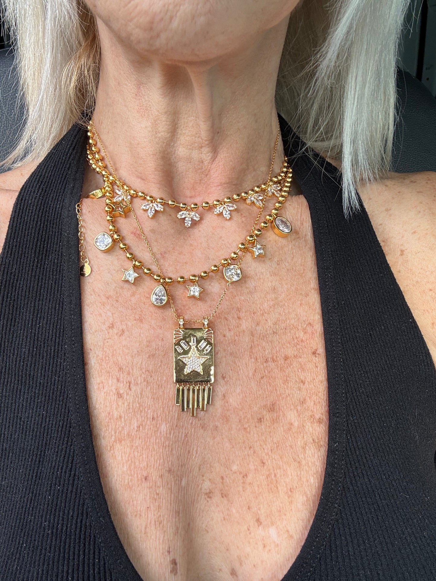 Square Star Necklace