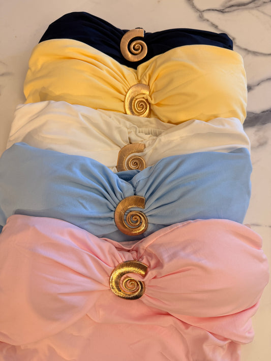 Caracol strapless top