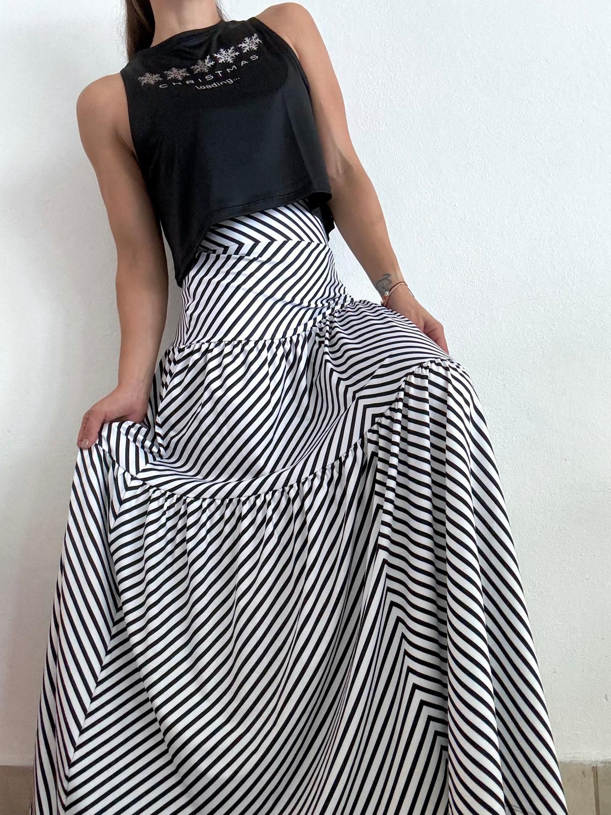 Abstract licra skirt