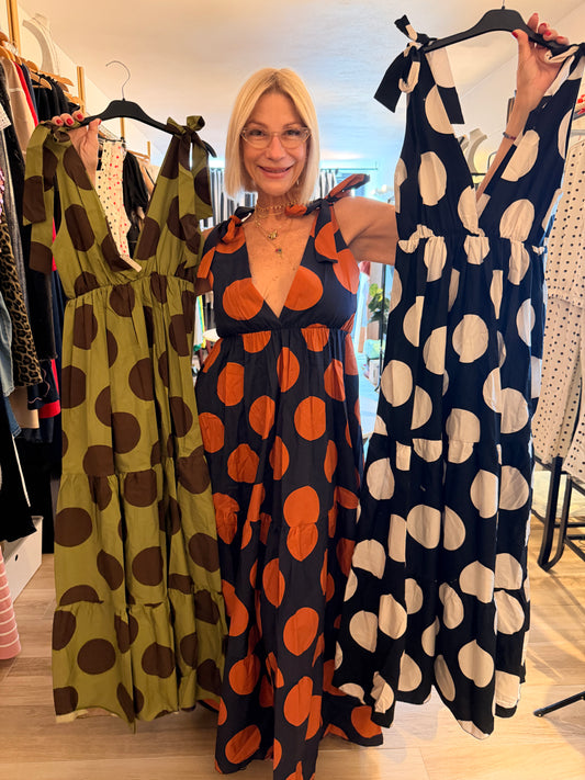 Polka dots maxi-one size
