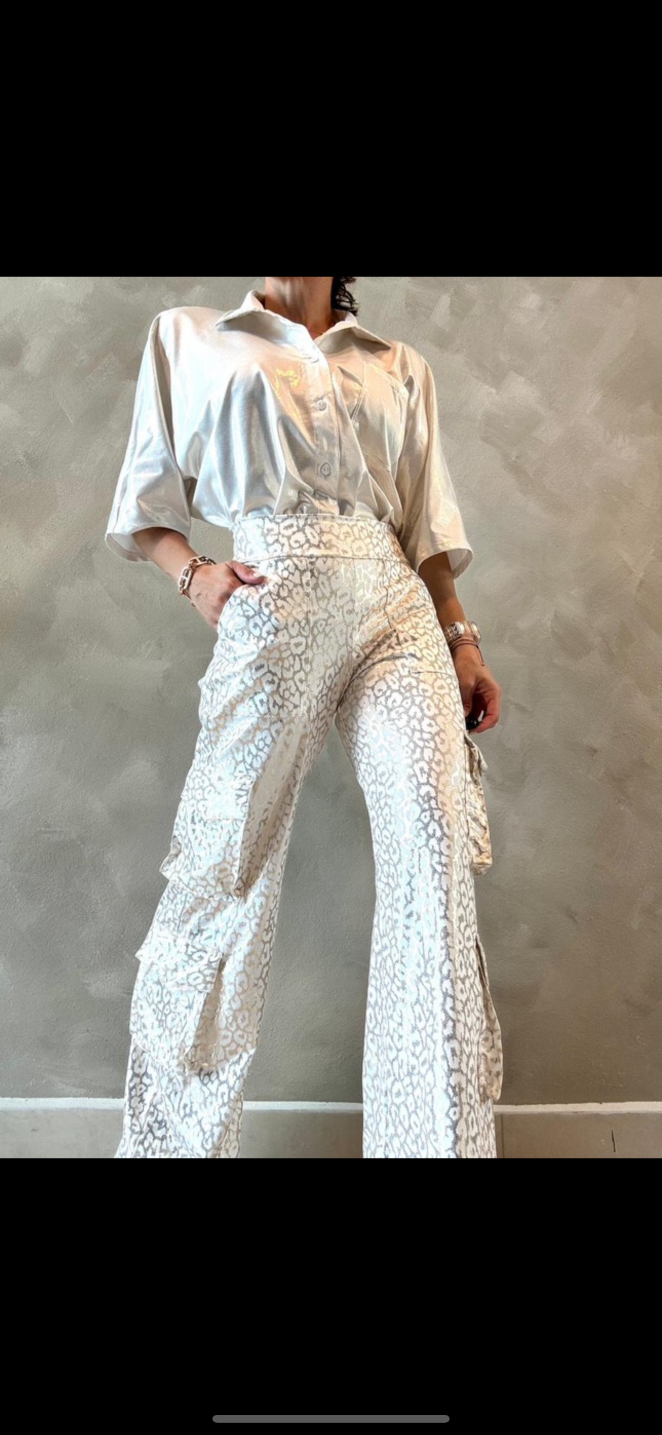 Shiny leo licra PANT