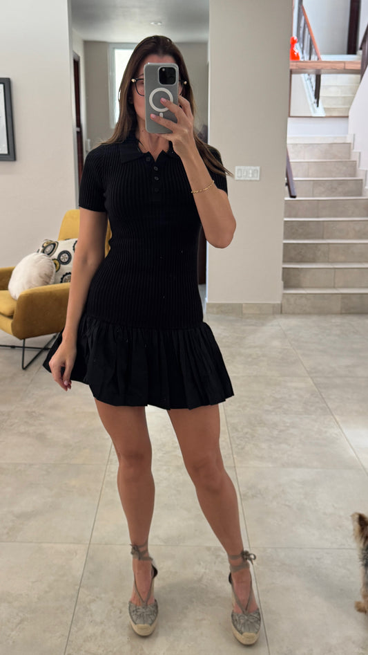Stretch polo dress
