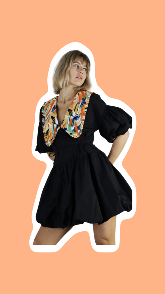 Collar Mini Dress- final sale no returns